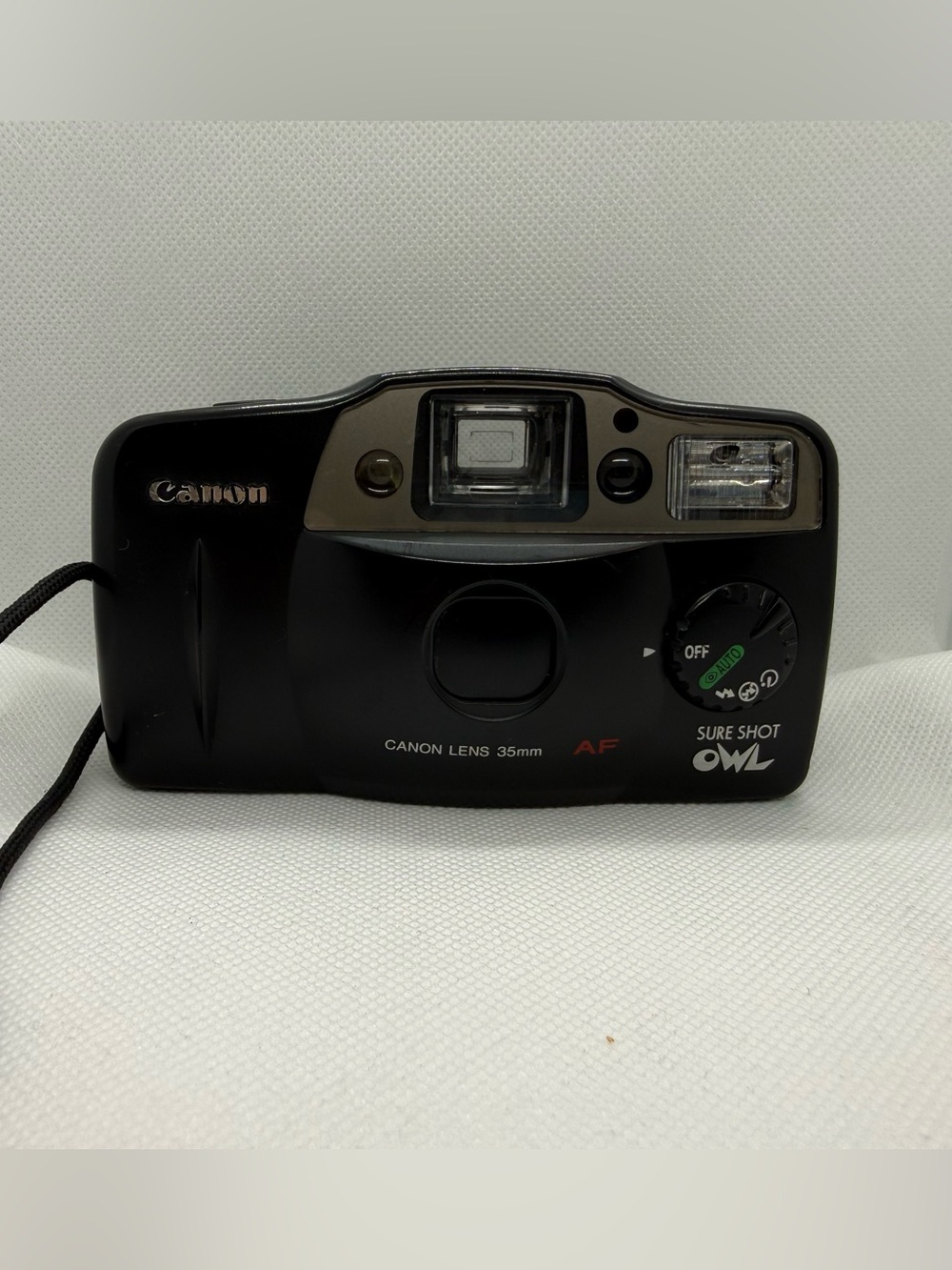 Canon Sure Shot Owl 35mm Point-and-Shoot Camera - Black